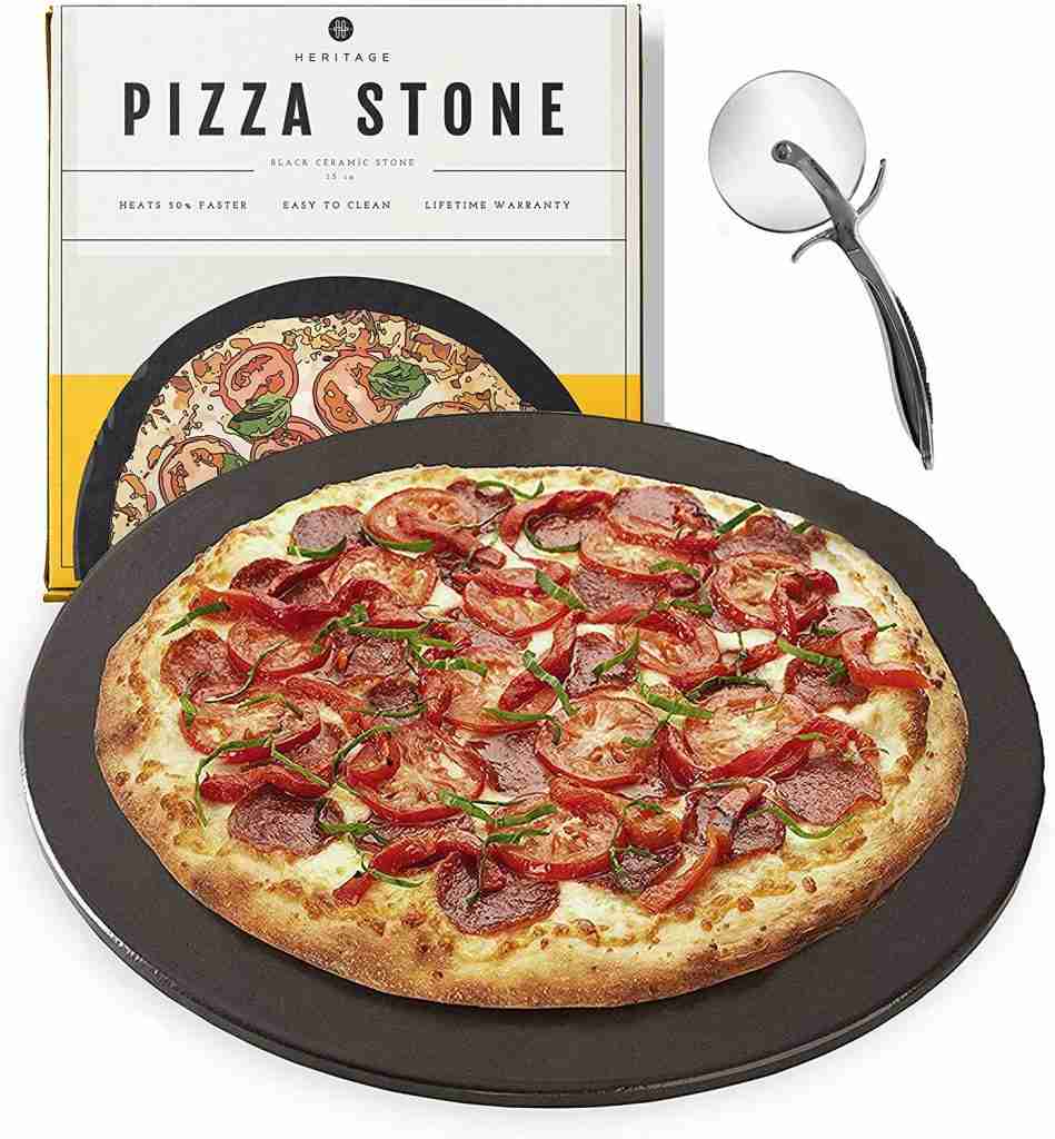 Heritage back ceramic pizza stone - photo 2