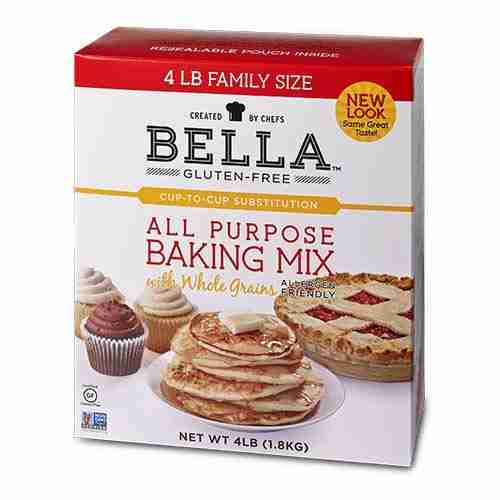 Bella Gluten-Free All Purpose Baking Mix Premium Casein Free Healthy Flour