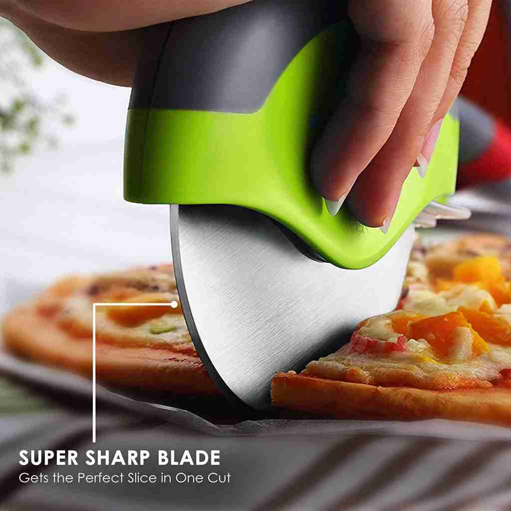 Kitchy Pizza Cutter Wheel - Super Sharp and Easy To Clean Slicer 2