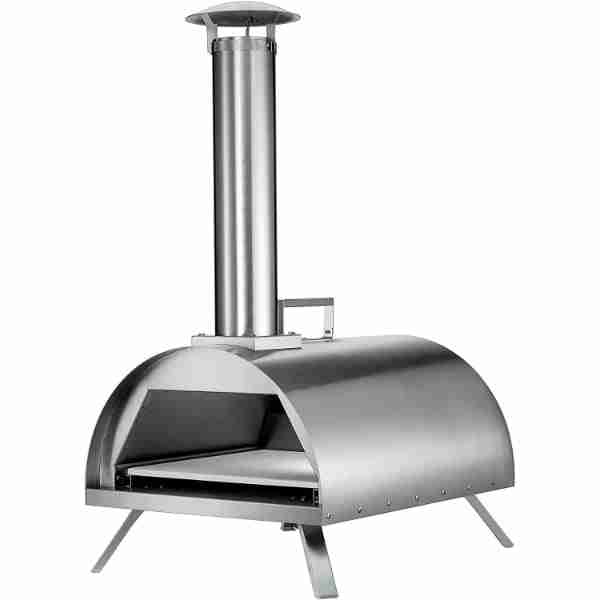 Hayes 12 Outdoor Pizza Oven Wood Charcoal Flavored Pellets Pizza Maker Stainless Steel Fish, Steaks, Chicken, Burgers, Vegetables