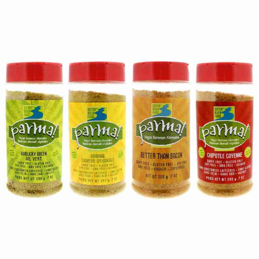 Parma! Vegan Parmesan - 4 Flavor Variety (7 ounces, Pack of 4)