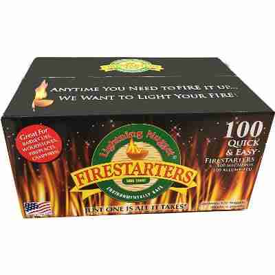 Lightning Nuggets N100SEB Super Economy Box Fire Starter 100, Count, Tan