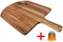 Acacia Wood Pizza Peel with Cutter
