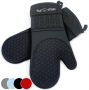Black Silicone Oven Mitts